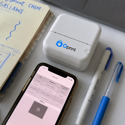 Oprint™ Mini Impressora Portátil Bluetooth Sem Tinta